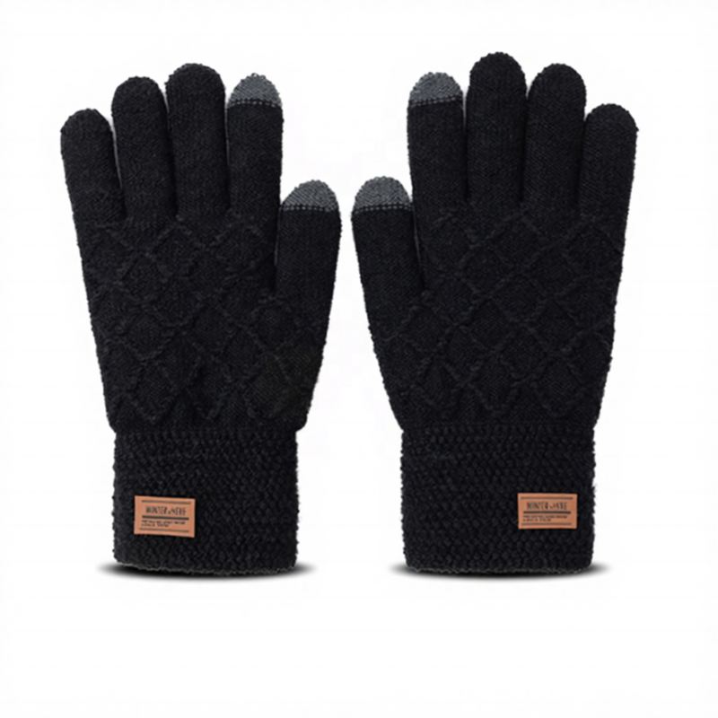 Winter Gloves Manufacturer - Wholesale Price Windproof Plus Thick Knitted Touch Screen