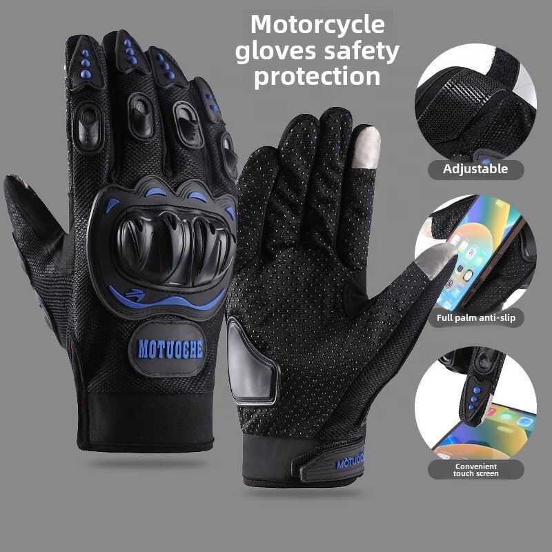 Riding Racing Moto Gloves Manufacturer - Outdoor Full Finger Motorcycle Wear-Resistant