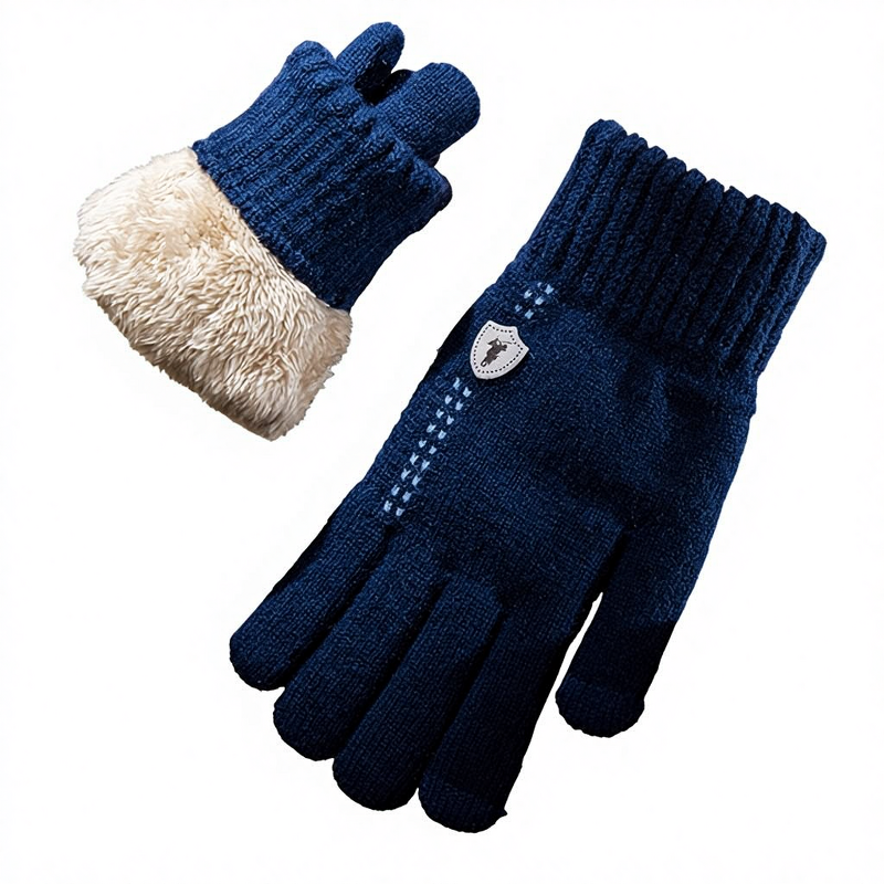 Knitted Mittens Manufacturer - Winter Warm Stretch Acrylic Jacquard Design for Daily Life