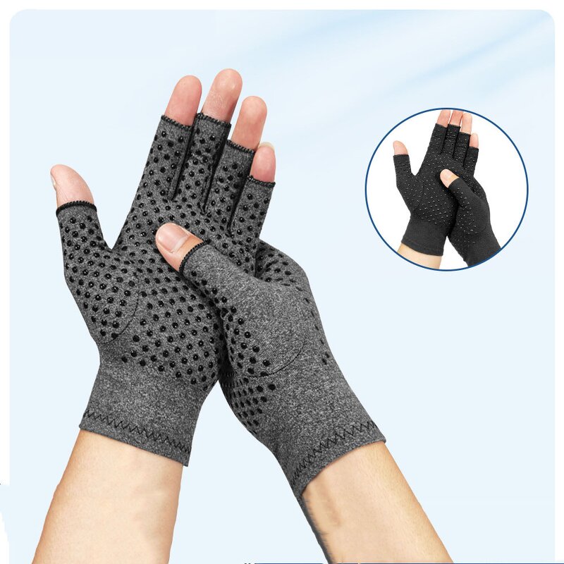 Arthritis Compression Gloves Manufacturer - High Quality Half Finger Therapy for Joint Strain Relief