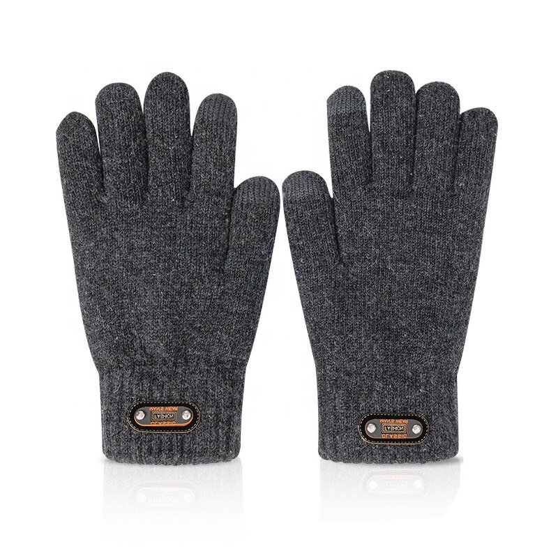TouchScreen Gloves Manufacturer - Winter Outdoor Casual Jacquard Knitted Thickened Warm