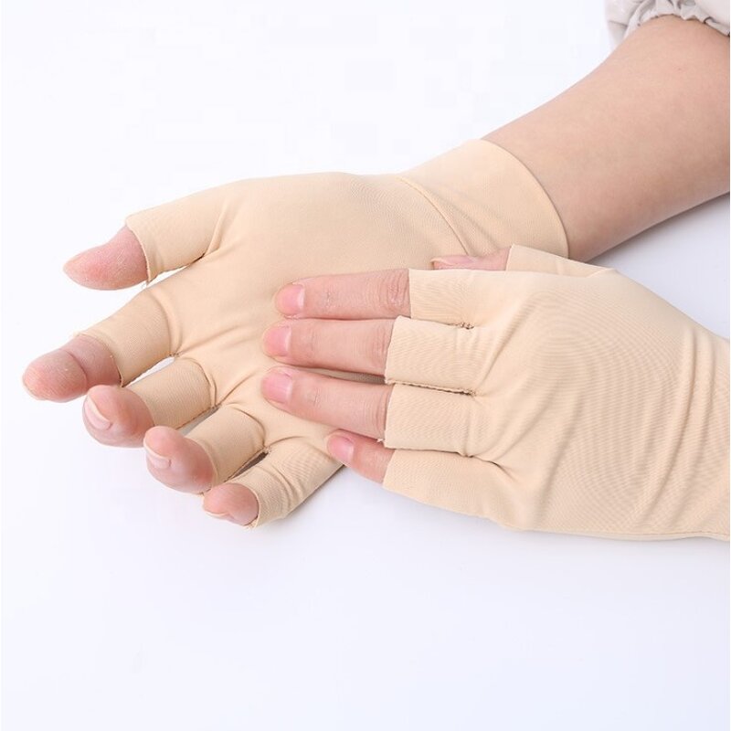 Magnetic Therapy Gloves Manufacturer - Custom Service Half Finger Copper Compression for Arthritis
