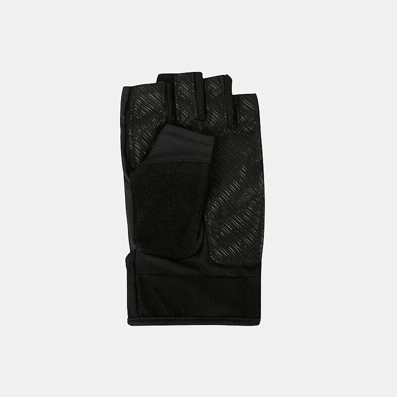 Fingerless Gloves - Black Polyester for Summer Fitness Cycling Outdoor