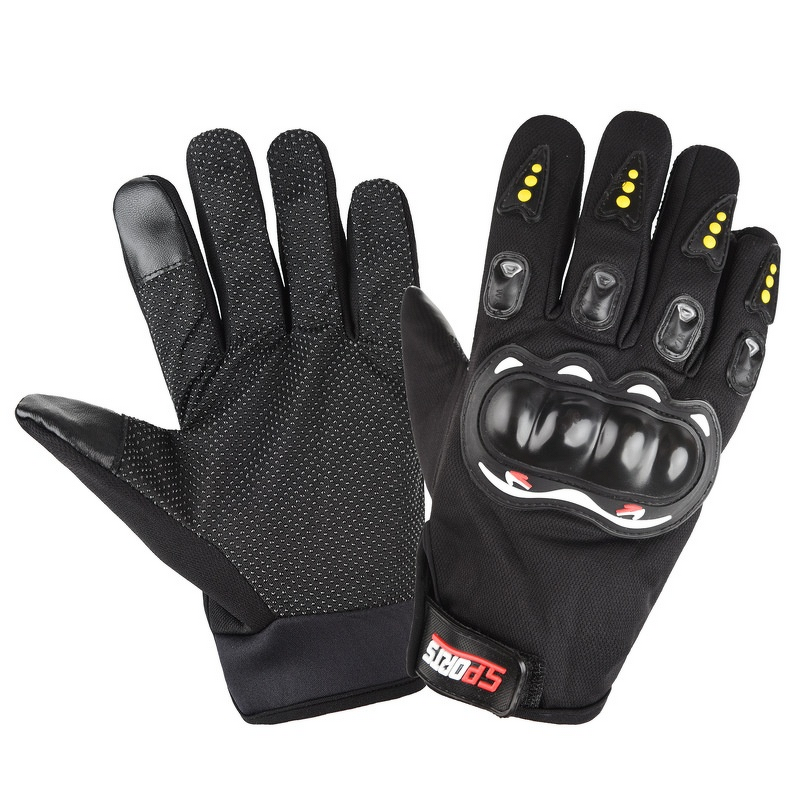 Motorcycle Gloves - Half-Finger Breathable Non-Slip Touchscreen Long Fingers