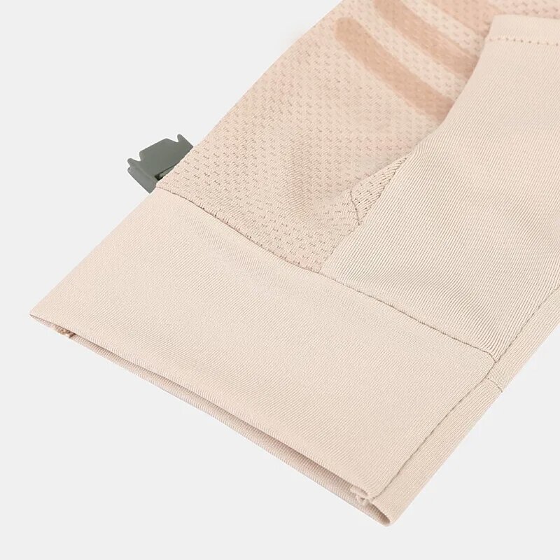 Sports Gloves - Beige Two-Finger Silicon Anti-Slip for Riding Summer