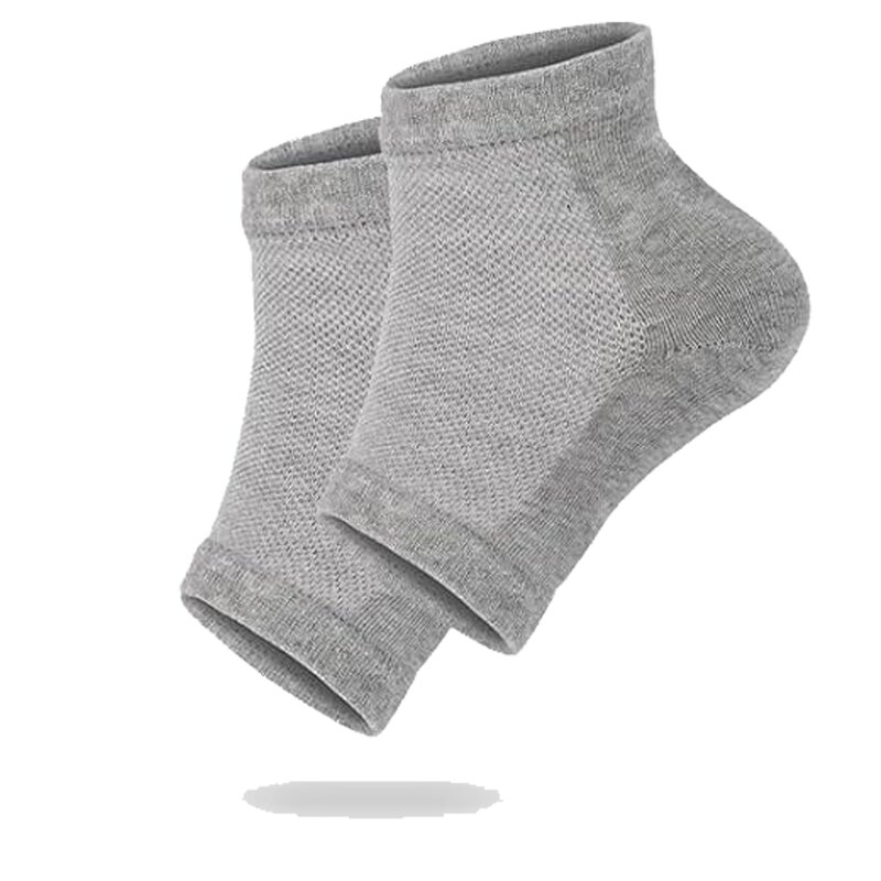 Ankle Socks - Black Nylon Toeless for Active Feet Ankle Support