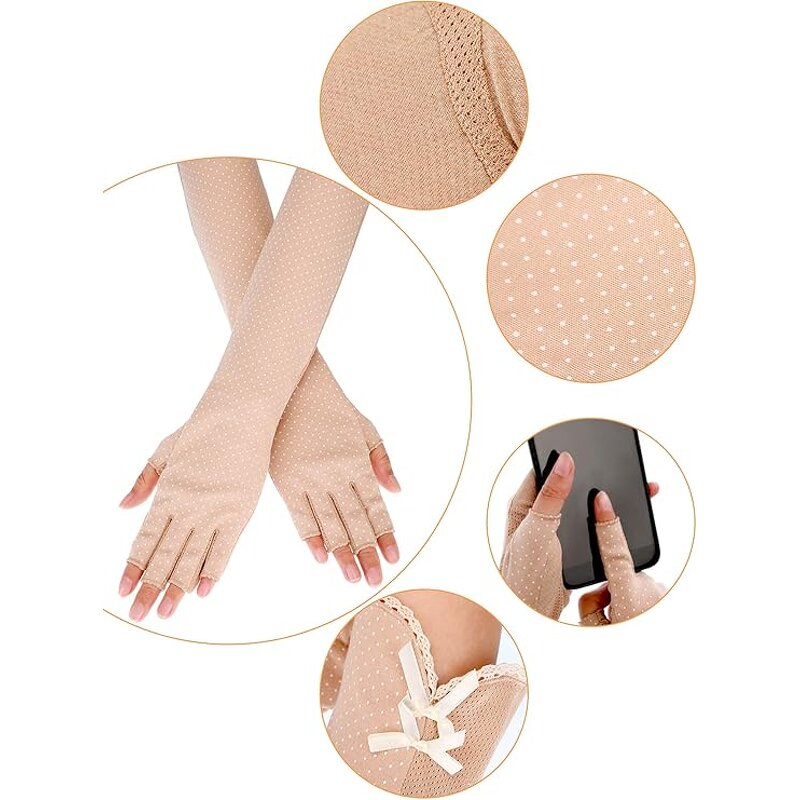 Driving Gloves - Women's Summer UV Protection Touchscreen Anti-Slip Safety
