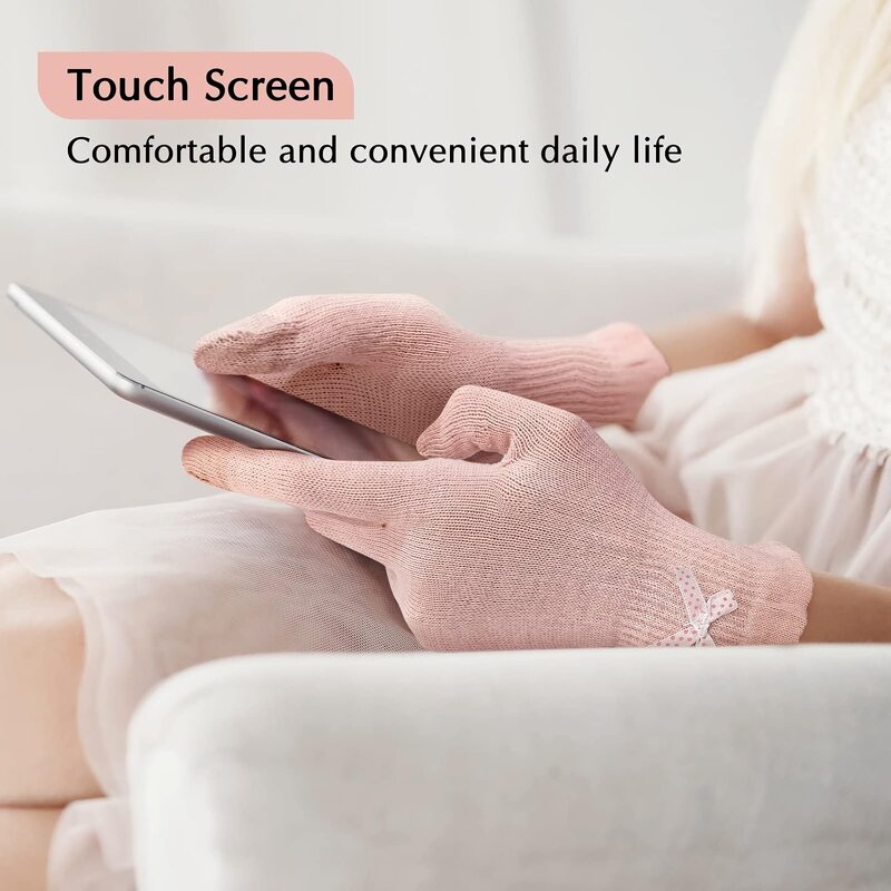 Safety Gloves - Pink Moisturizing UV Protection Touchscreen Anti-Impact