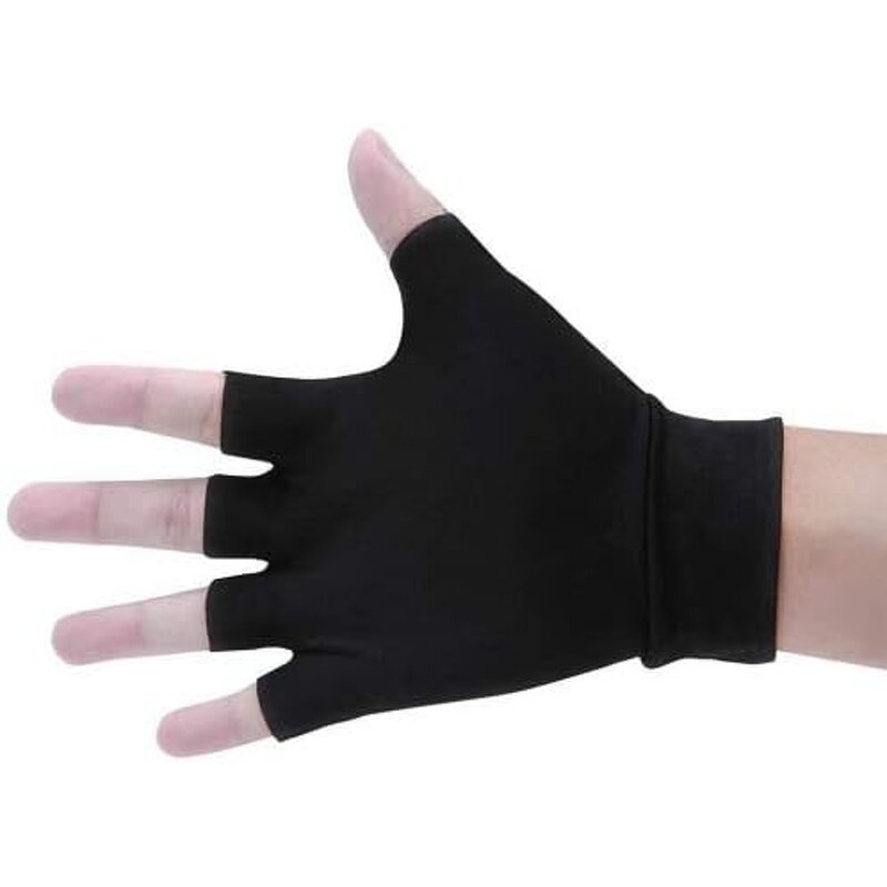 Fingerless Gloves - Copper Dot Nylon Cotton Silicon Non-Slip Touch Screen