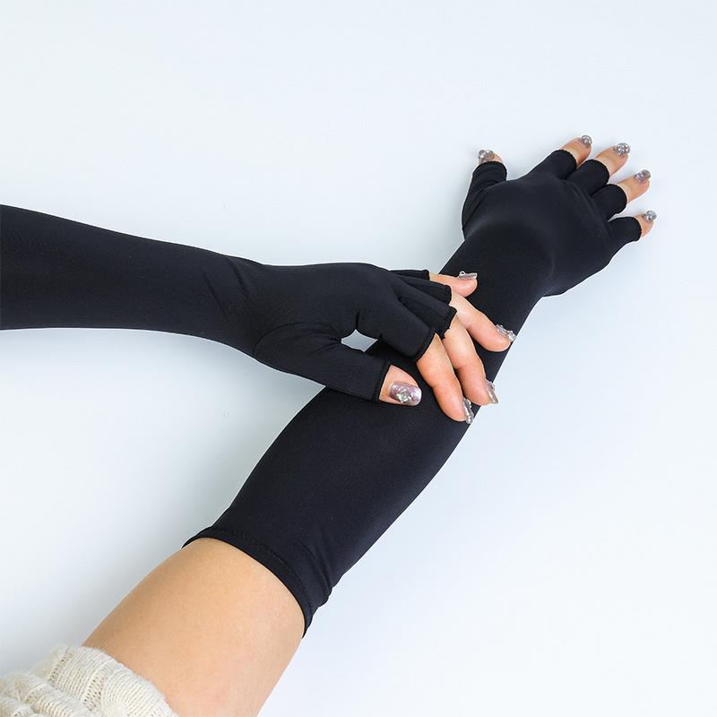 Compression Sports Gloves - Long Breathable Copper Fiber Sun Protection