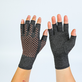 Tourmaline Gloves - Half-Finger for Pressure Cycling Joint Care & Fitness