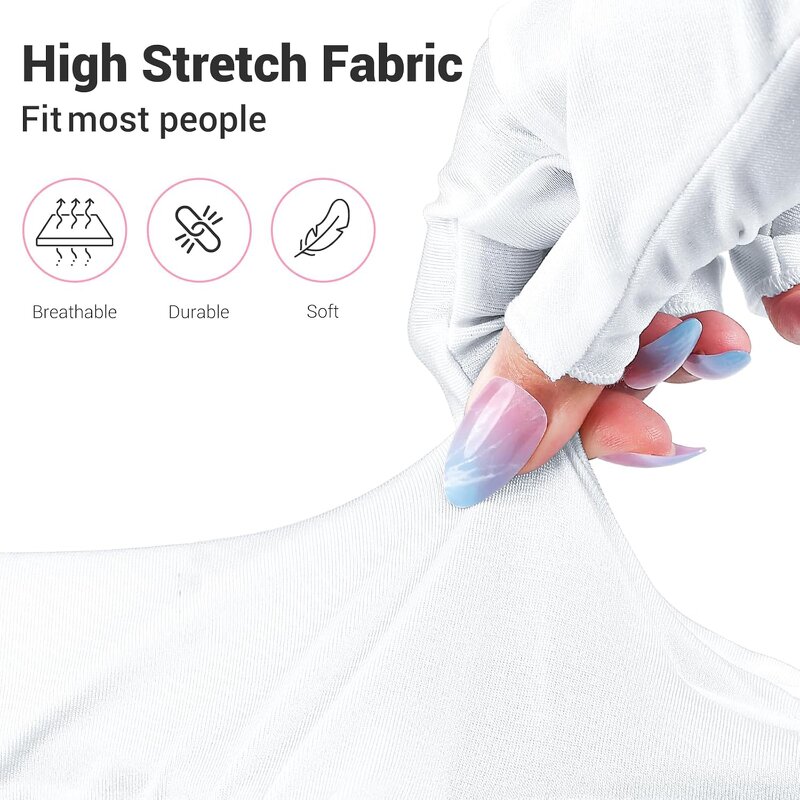 UV Protection Gloves - Breathable Reusable UPF50+ for Men Nail Art