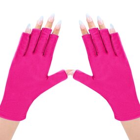 UV Protective Nail Gloves - Lightweight UPF50+ Flexible for Gel Manicures