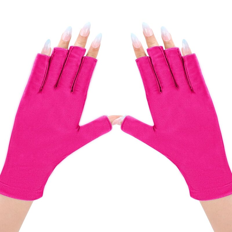 UV Protective Nail Gloves - Lightweight UPF50+ Flexible for Gel Manicures