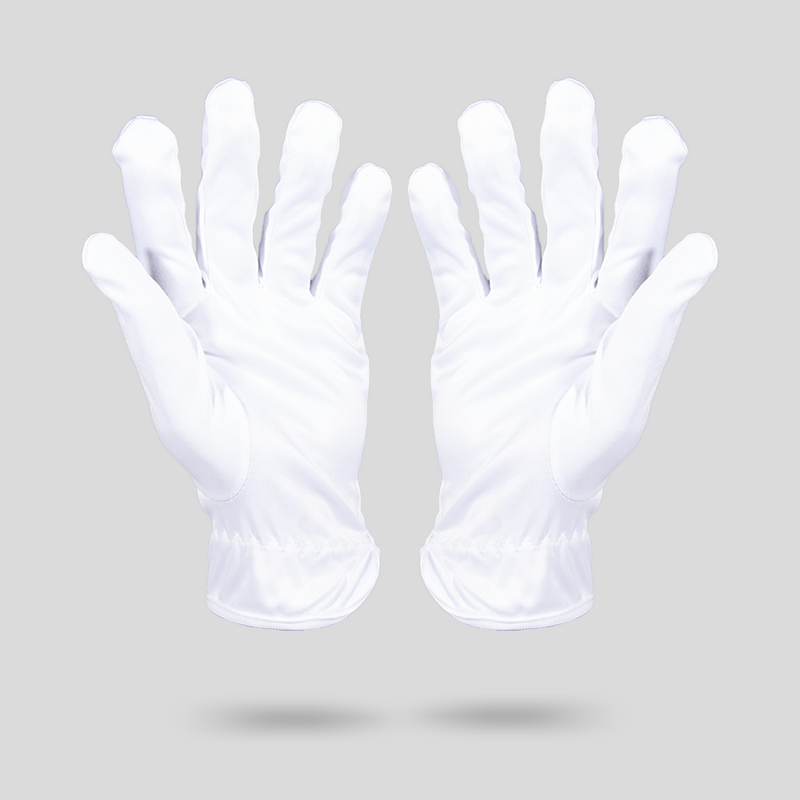 Cotton Gloves - Antique Thin Elegant White for Cycling Fishing Gym