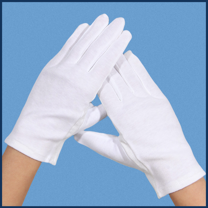 Cotton Work Gloves - White Disc Beads Dust-Free for Men Women Manufacturer