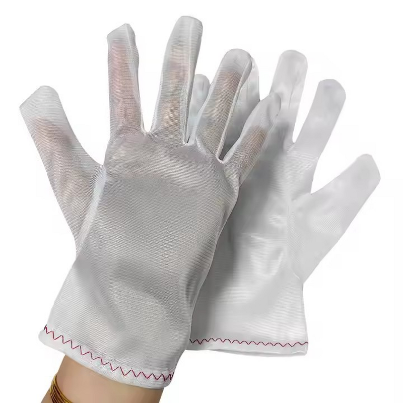 Anti-Static Gloves - Solid Color Dust-Free for Semiconductor Workshop