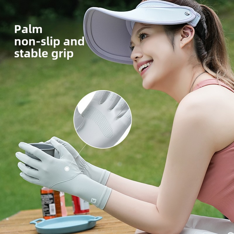 Women's Cycling Gloves - UV Protection Non-Slip Ice Silk Touchscreen