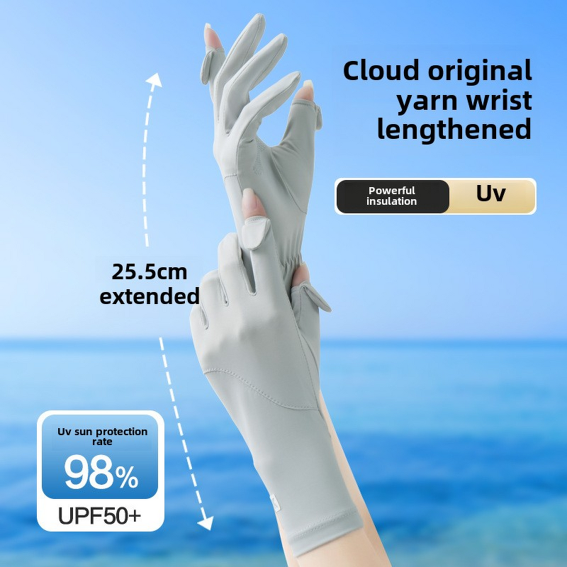 Women's Cycling Gloves - UV Protection Non-Slip Ice Silk Touchscreen