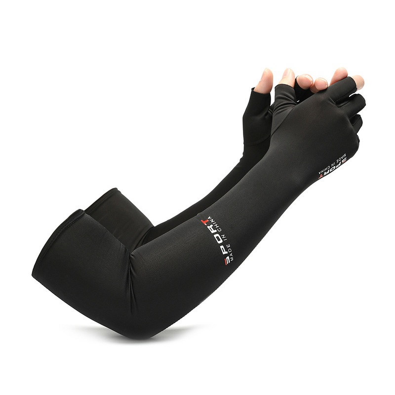 Cycling Gloves - Half-Finger Non-Slip UV Protection Ice Silk Sleeves