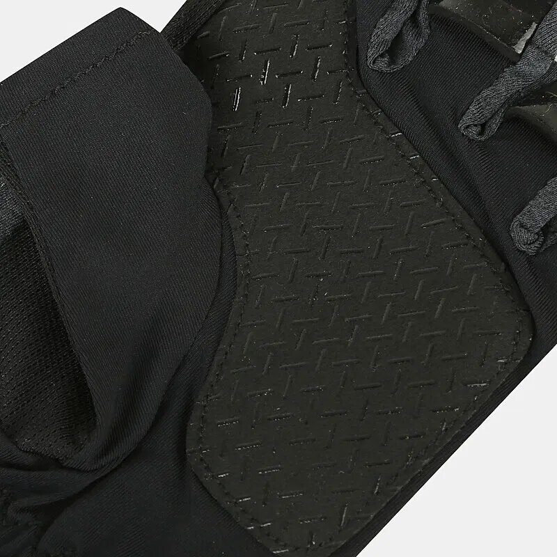 Fingerless Riding Gloves - Black Polyester for Summer Fitness Cycling