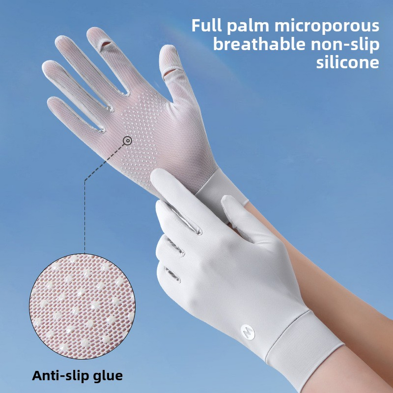 Women's Riding Gloves - Nylon Flexible Sun Protection Anti-UV Touch Screen