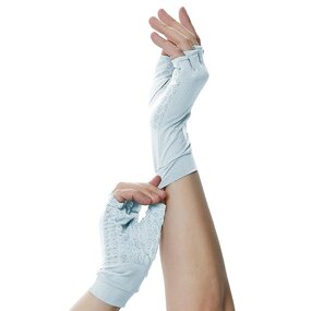 Summer Sun Gloves - Unisex UPF 50+ Fingerless with Silicone Gel SPF