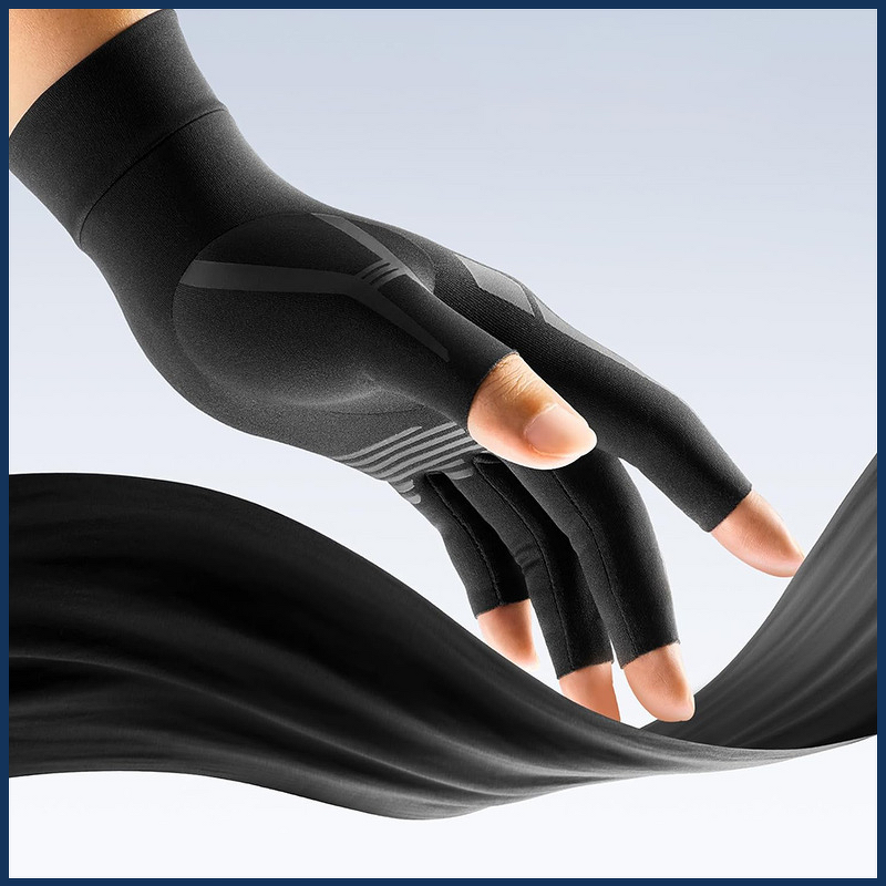 Cycling Gloves - Half-Finger Breathable Spandex Copper Fiber Non-Slip