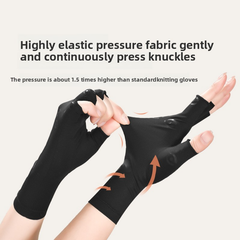 Wrist Support Glove - Half-Finger Compression for Carpal Tunnel Syndrome