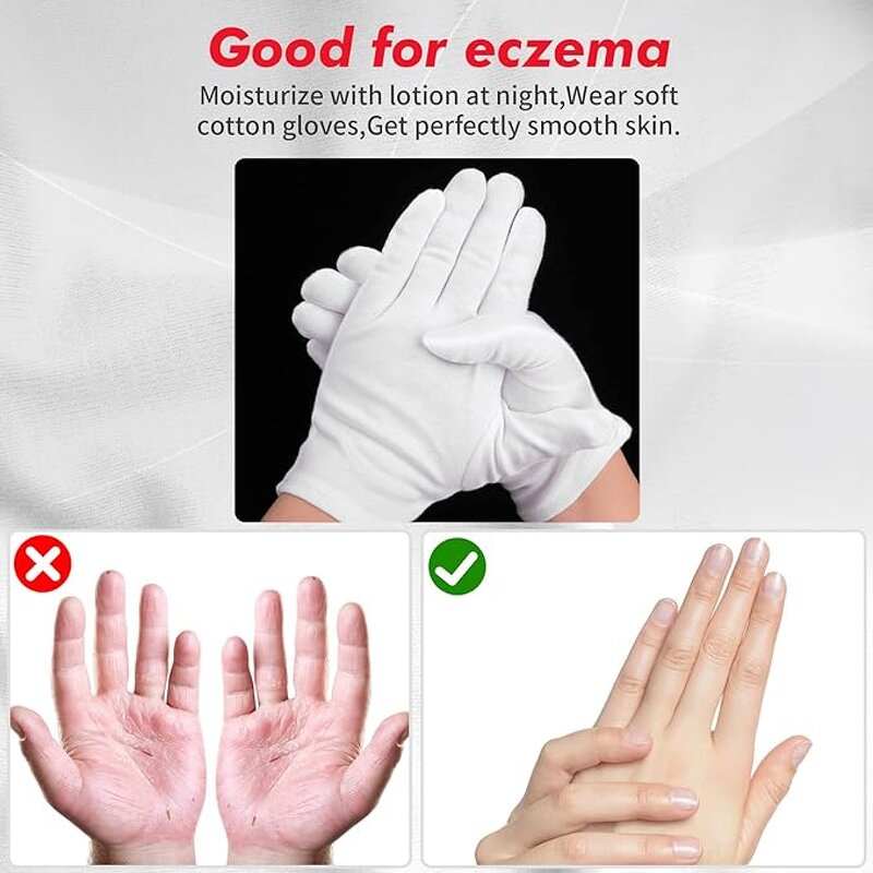 Cotton Gloves - Full-Finger for Industrial Work Safety Hand Protection