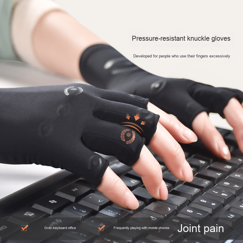 Wrist Support Glove - Half-Finger Compression for Carpal Tunnel Syndrome