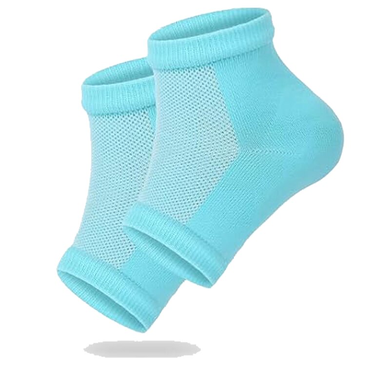 Ankle Socks - Black Nylon Toeless for Active Feet Ankle Support