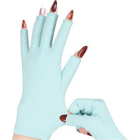 UV Nail Gloves - UPF50+ Comfortable Reusable for Gel Manicure Nail Supplies