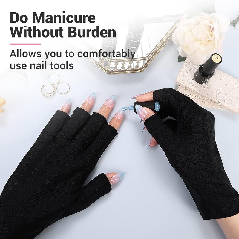 Nail Gloves - Collagen-Infused Anti-Aging UV Protection for Salon Use