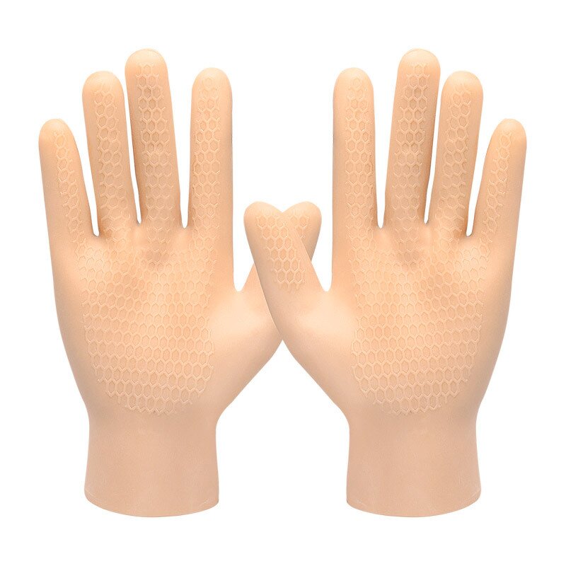 SEBS Gloves - Three-Color Elastic Silicone Gel Anti-Slip Anti-Impact