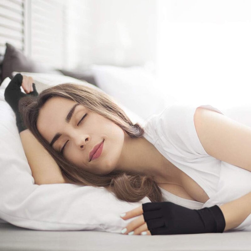 Cycling Gloves - Half-Finger Copper Fiber Anti-Slip for Gym & Running