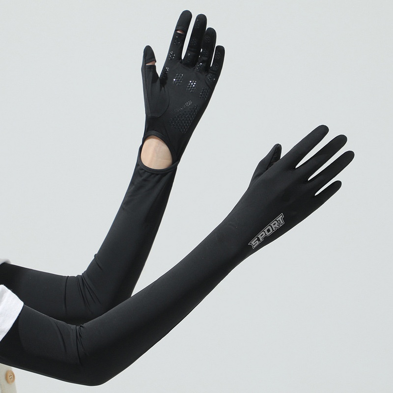 Women's Cycling Gloves - UV Protection Ice Silk Sun Shield Long Sleeves