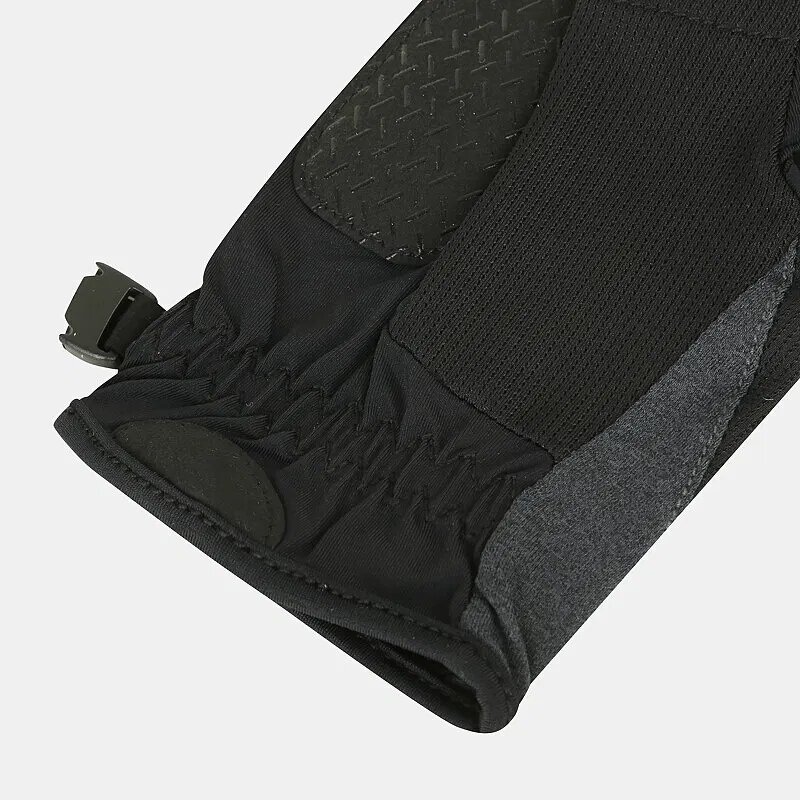 Fingerless Riding Gloves - Black Polyester for Summer Fitness Cycling