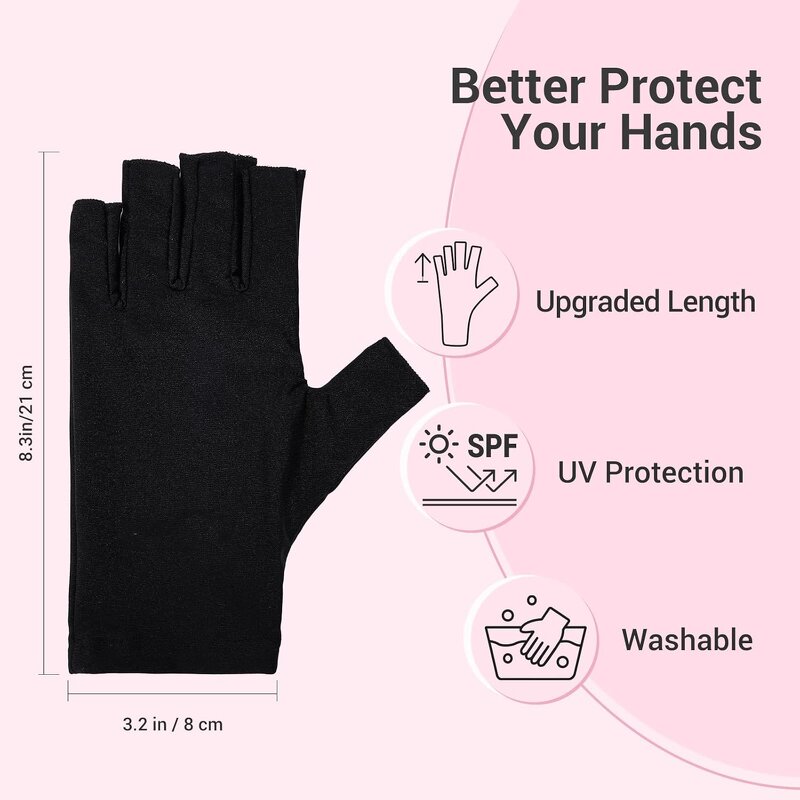 Nail Gloves - Collagen-Infused Anti-Aging UV Protection for Salon Use