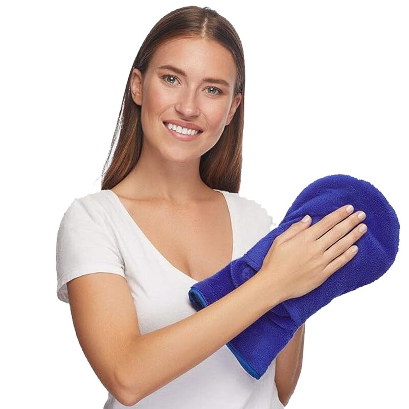 Wool Gloves - Natural Aromatherapy Microwave-Safe Flax Seeds for Moist Heat