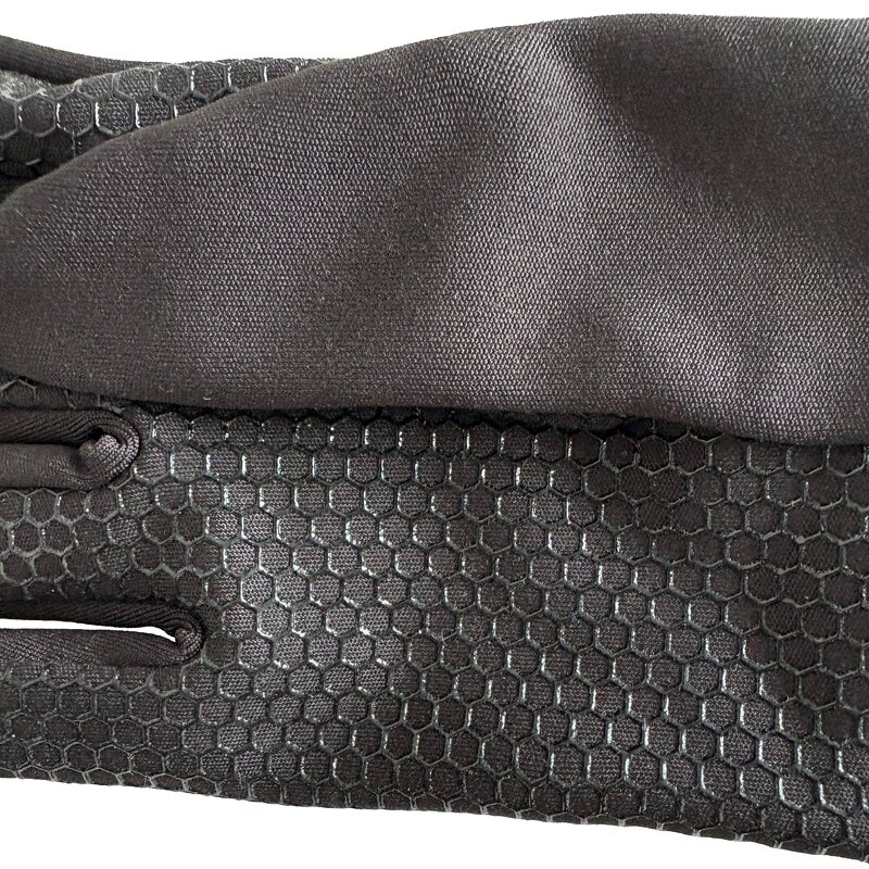 Safety Gloves - Full-Finger Warm Anti-Slip for Winter Sports Black Polyester