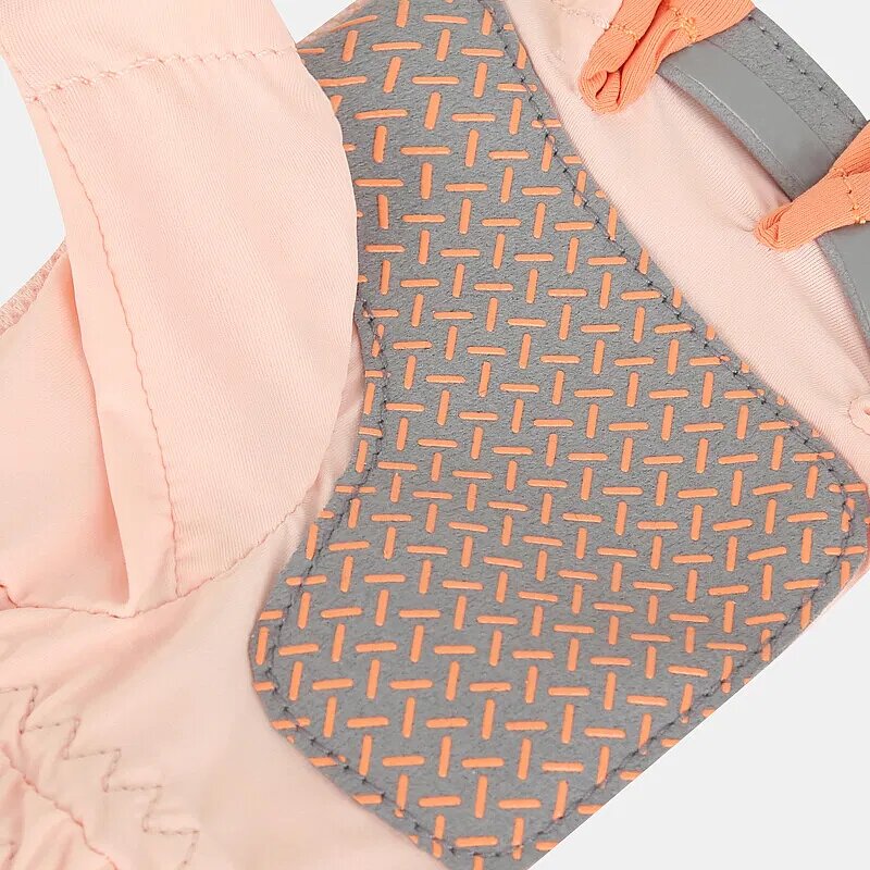 Fingerless Riding Gloves - Pink-Orange Polyester for Summer Fitness Cycling