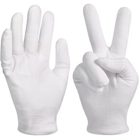 Cotton Gloves - Full-Finger for Industrial Work Safety Hand Protection
