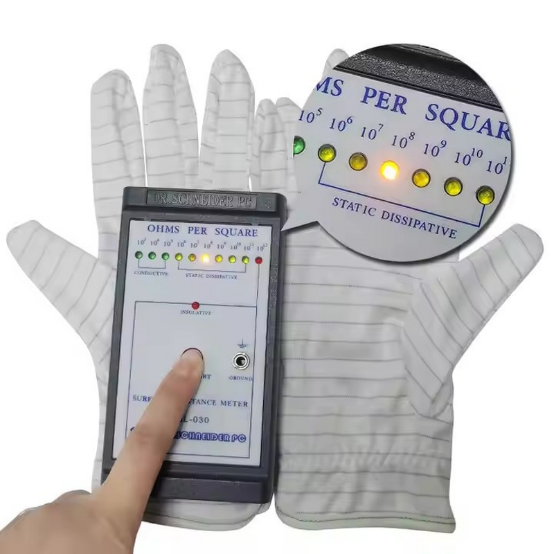 Workshop Gloves - Microfiber Dust-Free Anti-Static for Clean Room