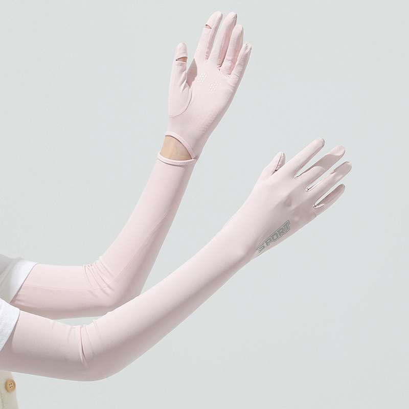 Women's Cycling Gloves - UV Protection Ice Silk Sun Shield Long Sleeves