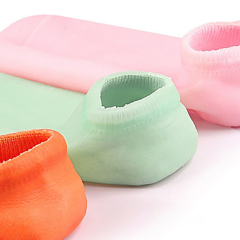 Foot Socks - Cotton Yarn Silicone Gel Anti-Slip for Hand Foot Care
