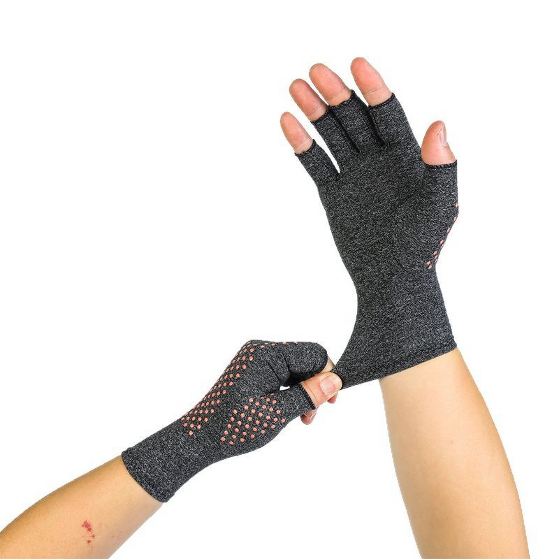 Tourmaline Gloves - Half-Finger for Pressure Cycling Joint Care & Fitness