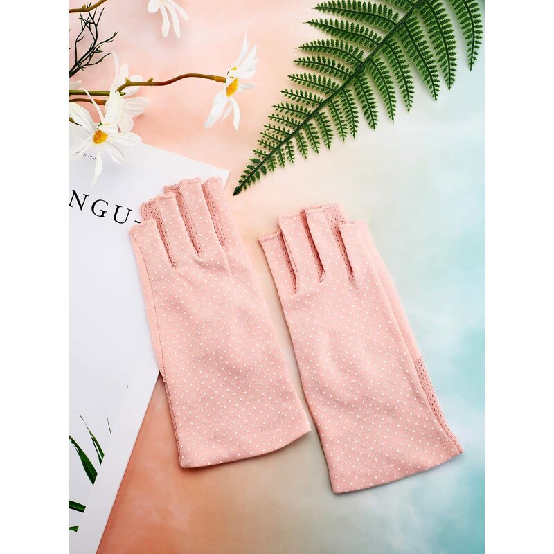 Driving Gloves - Women's Summer Outdoor UV Protected Non-Slip Fingerless