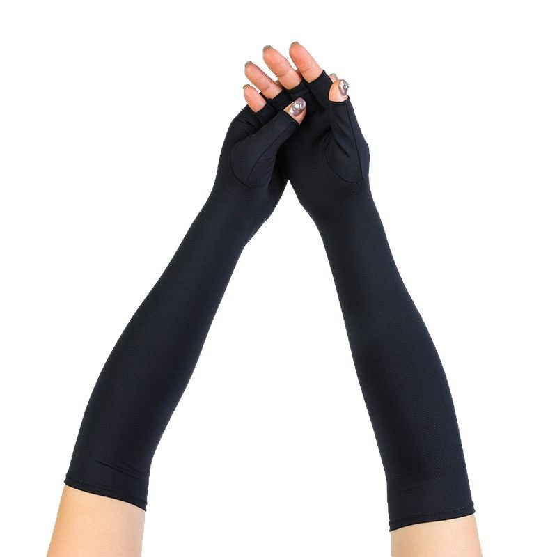 Compression Sports Gloves - Long Breathable Copper Fiber Sun Protection