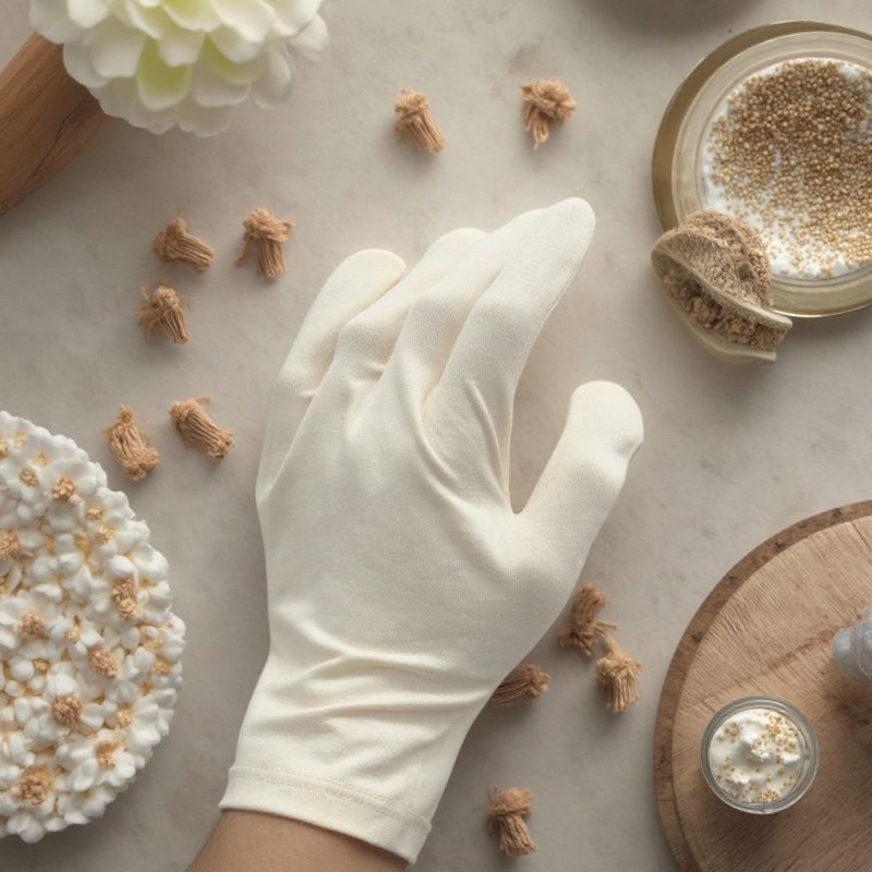 Safety Gloves - Silk Bamboo Fiber Moisturizing for Dry Skin Hand Protection